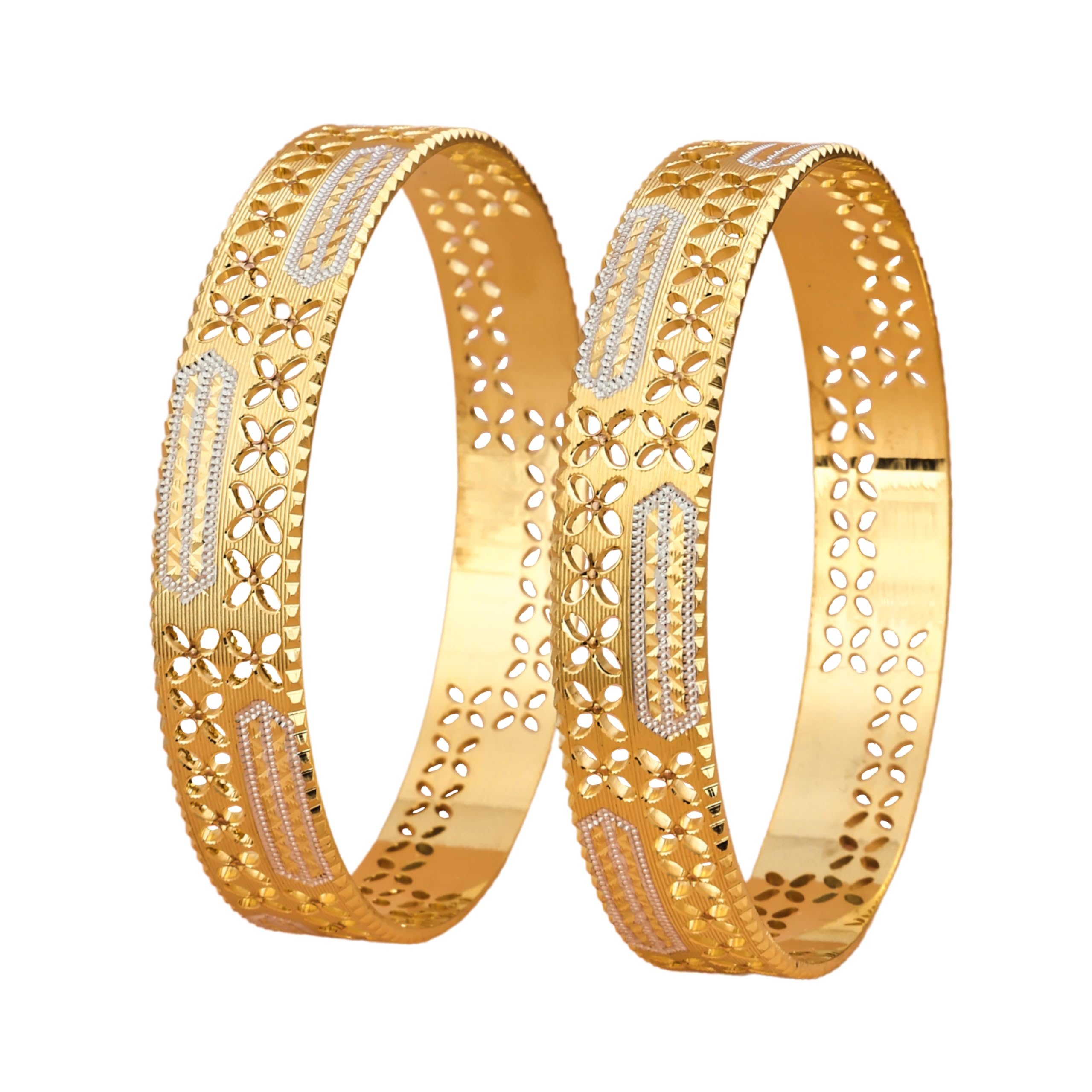 Buy CYGNI BANGLES Elegant Gold-Plated Bangles for Women